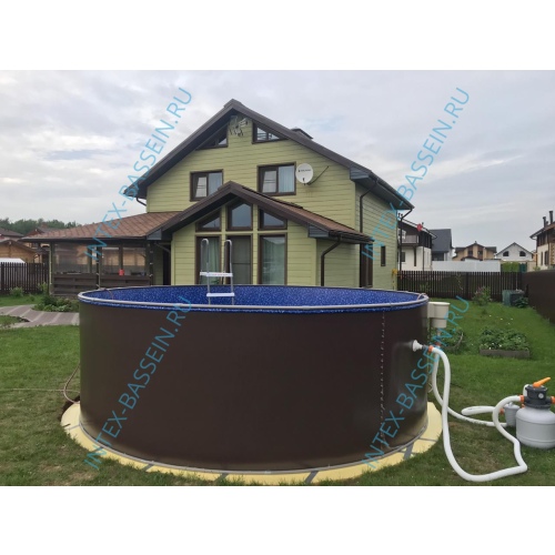 Бассейн Лагуна 3.5 х 1.25 м (полная комплектация) арт. 35011-01 - коричневый