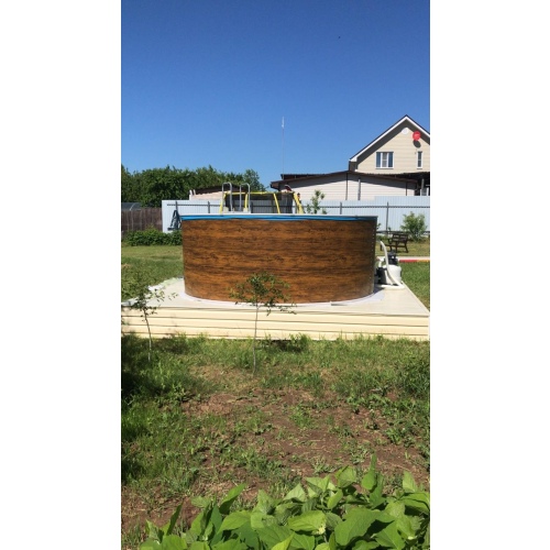 Бассейн Лагуна 5.5 х 1.25 м (врезной скиммер + форсунка) арт. 55013 - дерево