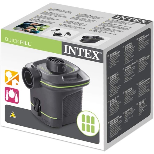 Насос электрический INTEX "Quick-Fill Battery" на батарейках (6шт х тип C), 420 л/м, артикул 66638