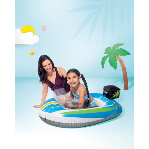 Надувная лодочка INTEX Pool Cruiser "Катер" 109 х 74 см, артикул 59380-В