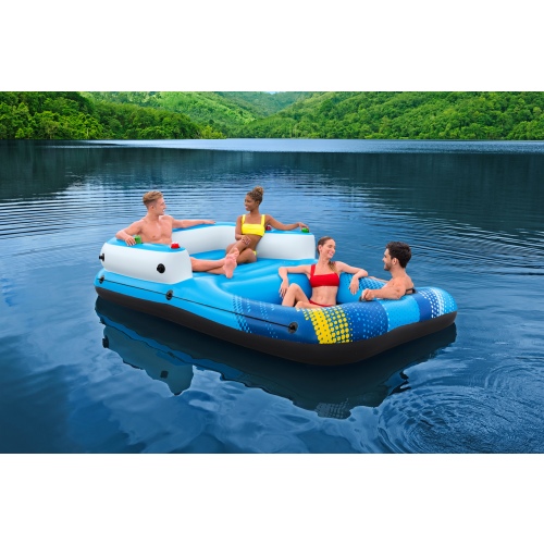 Надувной плот Bestway Hydro-Force Summer Oasis на 4 человека 320 x 198 см, артикул 43645