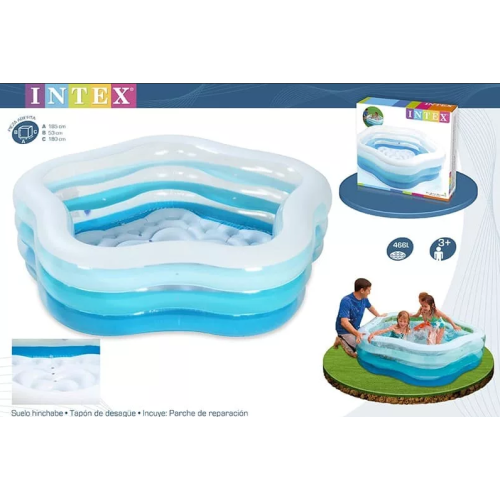 Детский бассейн INTEX "Звезда" 185 x 180 x 53 см, артикул 56495