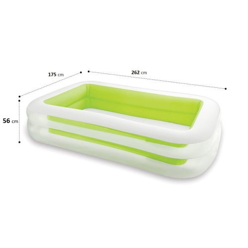 Детский бассейн INTEX "Пирамида" 262 x 175 x 56 см, артикул 56483