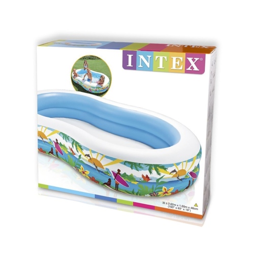 Детский бассейн INTEX "Пляж" 262 x 160 x 46 см, артикул 56490
