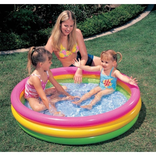 Детский бассейн INTEX "Радуга" 144 x 25 см, артикул 57412