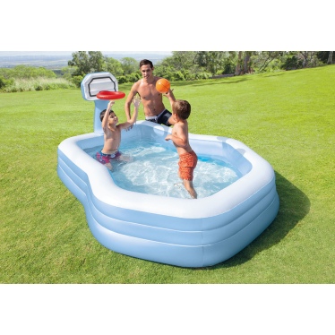 Детский бассейн INTEX "Семейный" 257 x 188 x 130 см, артикул 57183