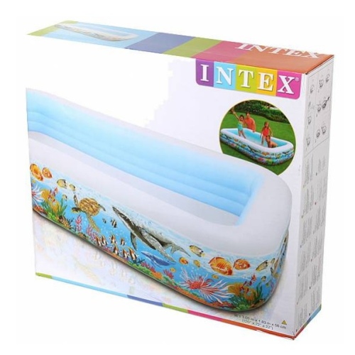 Детский бассейн INTEX "Тропический риф" 305 x 183 x 56 см, артикул 58485
