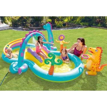 Надувной игровой центр INTEX "Диноленд" 333 x 229 x 112 см, артикул 57135