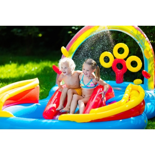 Надувной игровой центр INTEX "Радуга" 297 x 193 x 135 см, артикул 57453