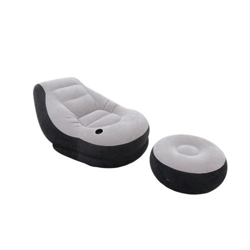 Надувное кресло 99 x 130 x 76 см INTEX с пуфиком 64 x 28 см, артикул 68564