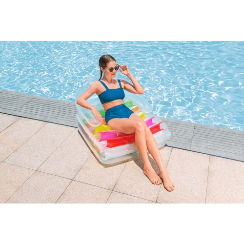 Матрас Bestway Summer Colors со спинкой + складная секция для ног 201 x 89 см, артикул 43023
