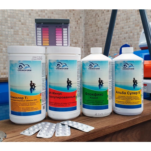 Набор химии для бассейнов Chemoform, артикул 54875