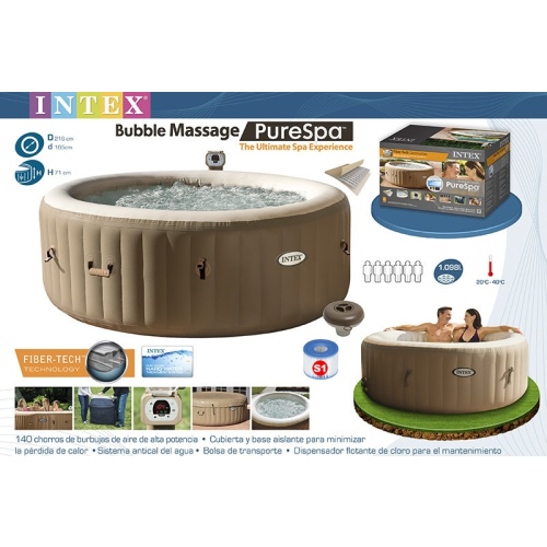 Надувная джакузи INTEX PureSpa Bubble Massage, артикул 28428