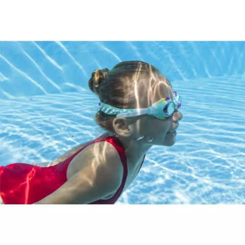 Очки для плавания Bestway Summer Swirl розовые для детей от 3 лет, артикул 21099