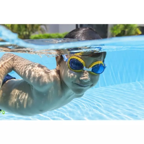 Очки для плавания Bestway Aqua Burst Essential синие для детей от 3 лет, артикул 21002