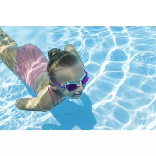 Очки для плавания Bestway Aqua Burst Essential фиолетовые для детей от 3 лет, артикул 21002
