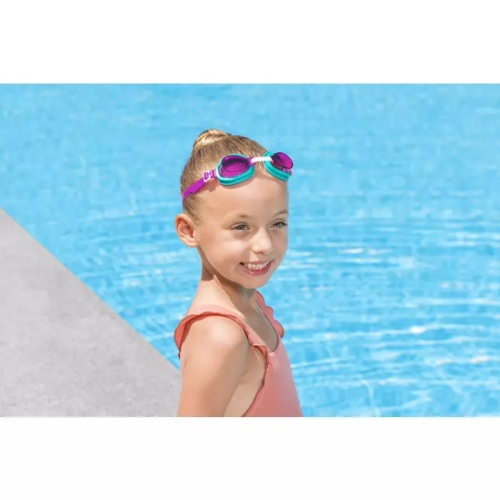 Очки для плавания Bestway Aqua Burst Essential II голубые для детей от 7 лет, артикул 21005