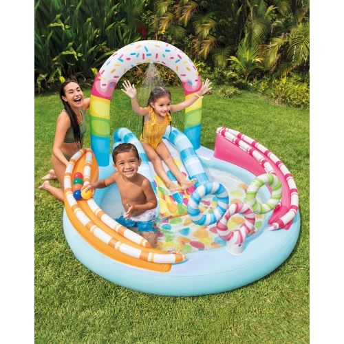 Надувной игровой центр INTEX Candy Fun с горкой, артикул 57144 