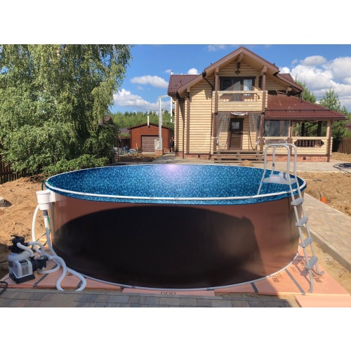 Бассейн Лагуна 5 х 1.25 м (полная комплектация) арт. 50014 / 3 - коричневый