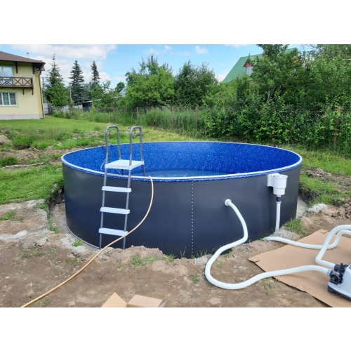 Бассейн Лагуна 5 х 1.25 м (врезной скиммер + форсунка) арт. 50010 / 3 - платина