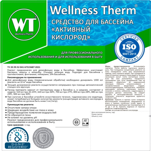Активный кислород Wellness Therm 10 л; артикул 250810