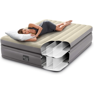 Кровать INTEX надувная Prime Comfort 152 x 203 x 51 см, встроенный насос 220V, артикул 64164