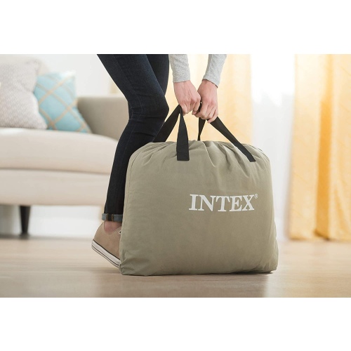 Кровать INTEX надувная Prime Comfort 152 x 203 x 51 см, встроенный насос 220V, артикул 64164