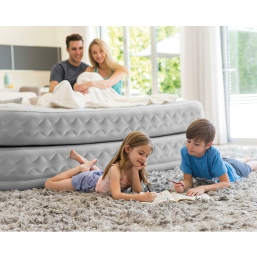 Кровать INTEX надувная 152 x 203 x 51 см, встроенный насос 220V, артикул 64490